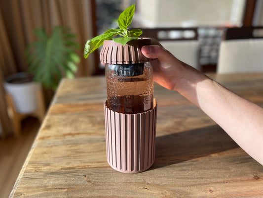 Mason Jar Cover for Kratky Hydroponics
