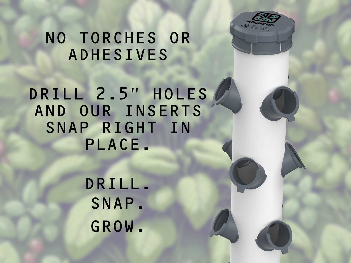 HydroSnap Tower Inserts & Clips - 2" (18 Pack)